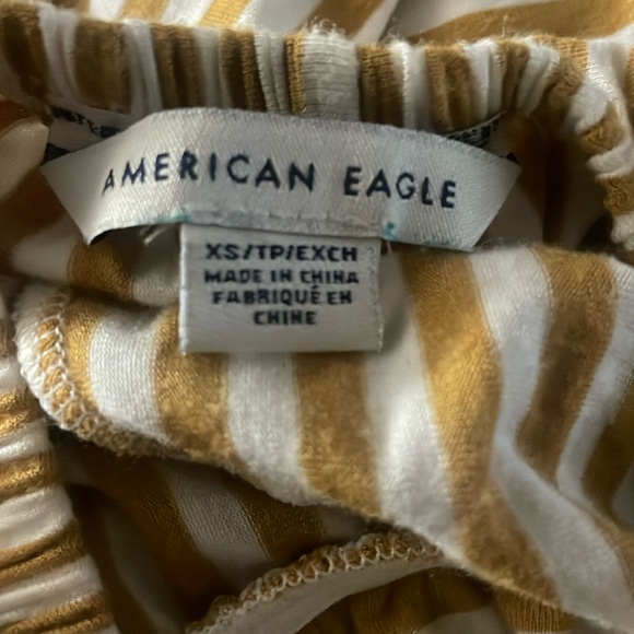 Great Condition XS American Eagle Outfitters Stripped Tie Back Jumpsuit - Picture 6 of 7